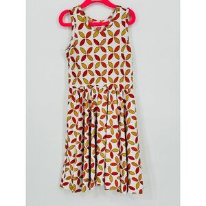 Dotdotsmile Girls Tank Dress Size 7 Orange, Rust and Olive New with Tags